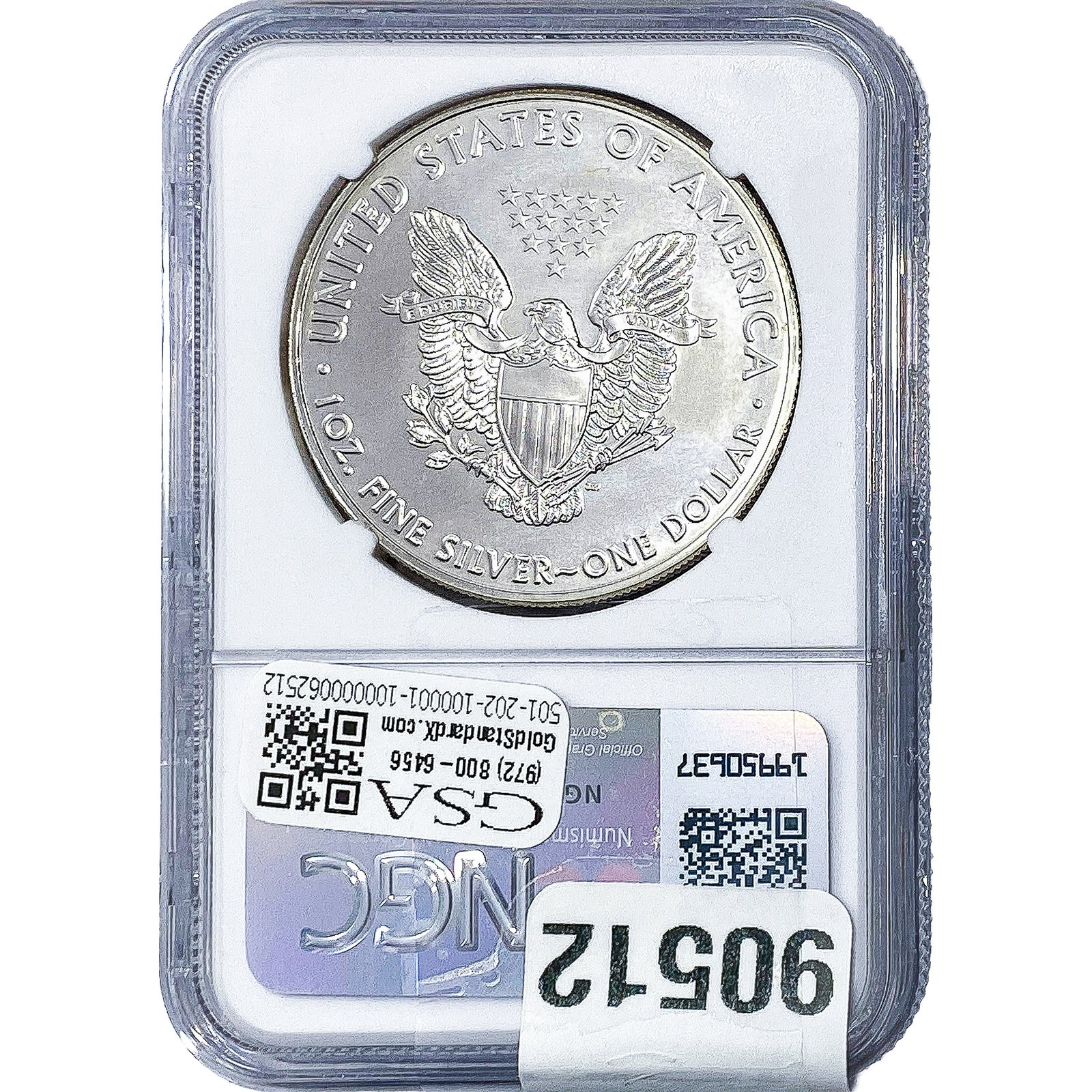 2018 Silver Eagle NGC MS69 - 2