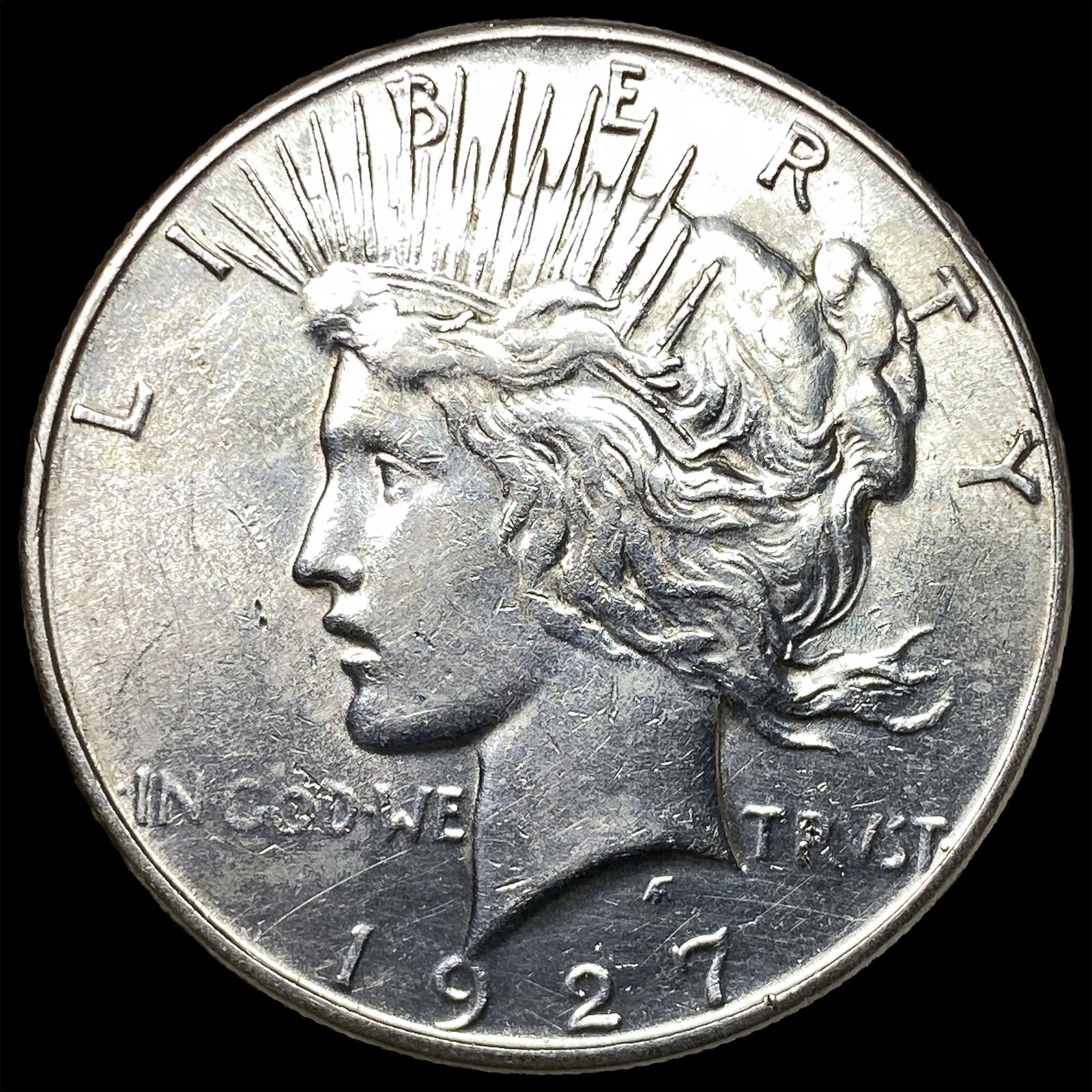 1927-S Silver Peace Dollar CLOSELY UNCIRCULATED: 1927-S Silver Peace Dollar CLOSELY UNCIRCULATED