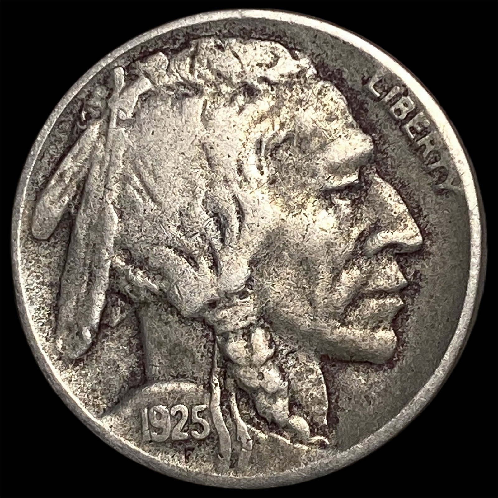 1925-D Buffalo Nickel ABOUT UNCIRCULATED: 1925-D Buffalo Nickel ABOUT UNCIRCULATED