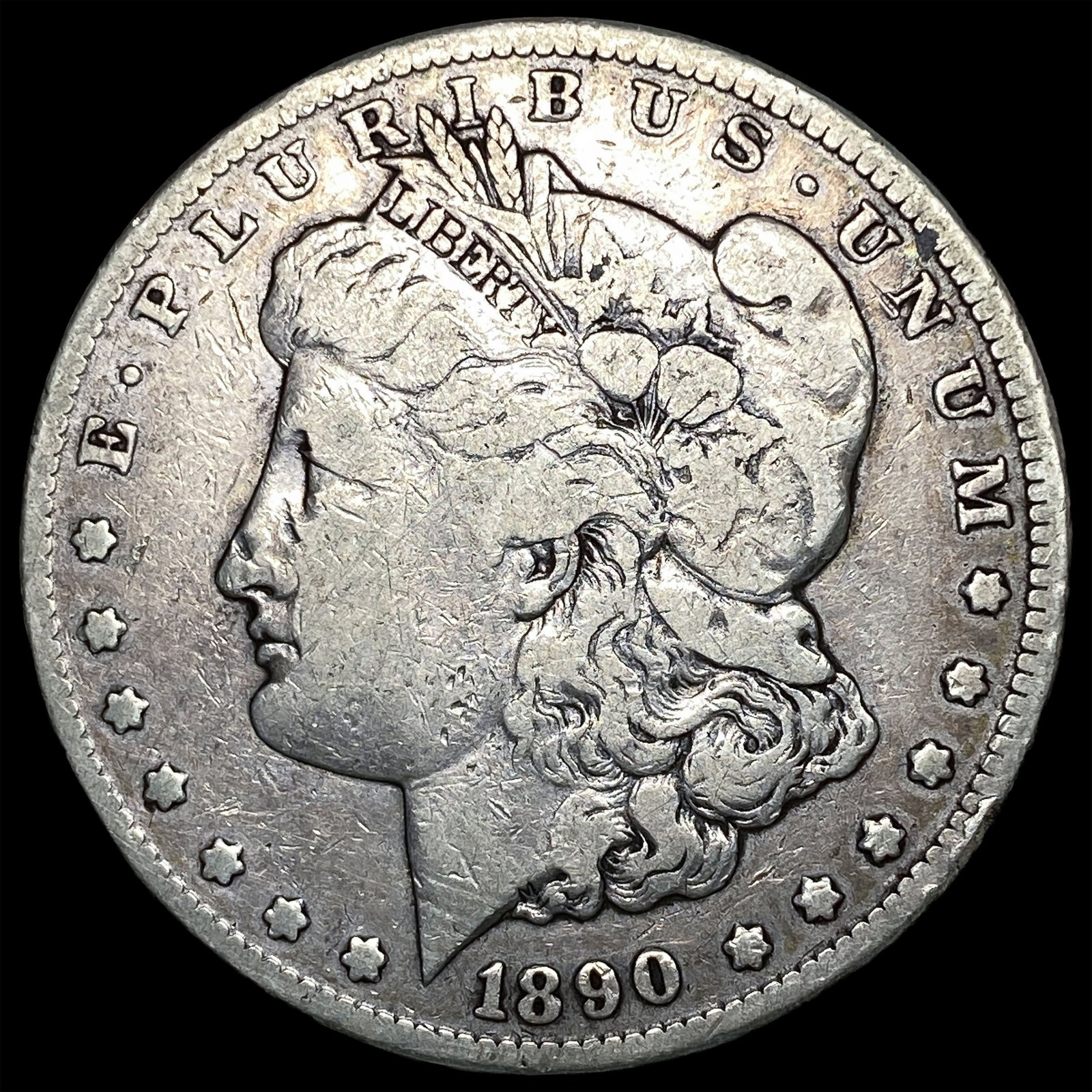 1890-CC Silver Morgan Dollar LIGHTLY CIRCULATED: 1890-CC Silver Morgan Dollar LIGHTLY CIRCULATED