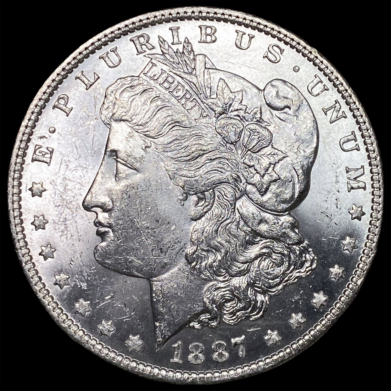 1887 Silver Morgan Dollar CHOICE BU: 1887 Silver Morgan Dollar CHOICE BU