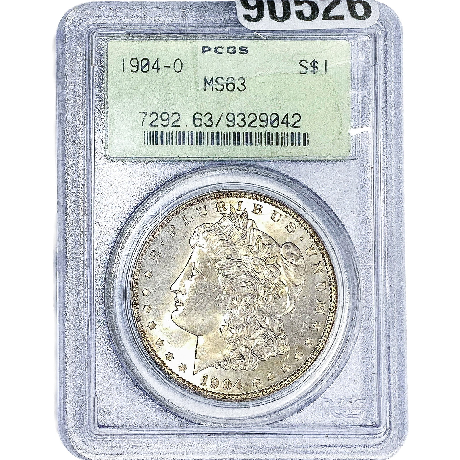 1904-O Morgan Silver Dollar PCGS MS63: 1904-O Morgan Silver Dollar PCGS MS63