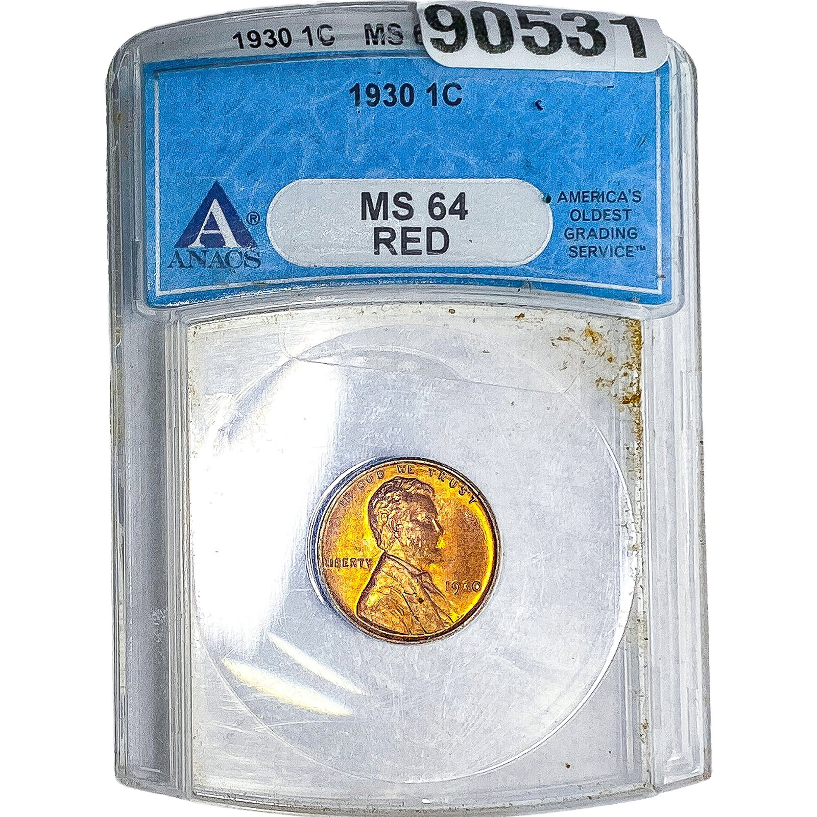 1930 Wheat Cent ANACS MS64 Red (1 of 2)