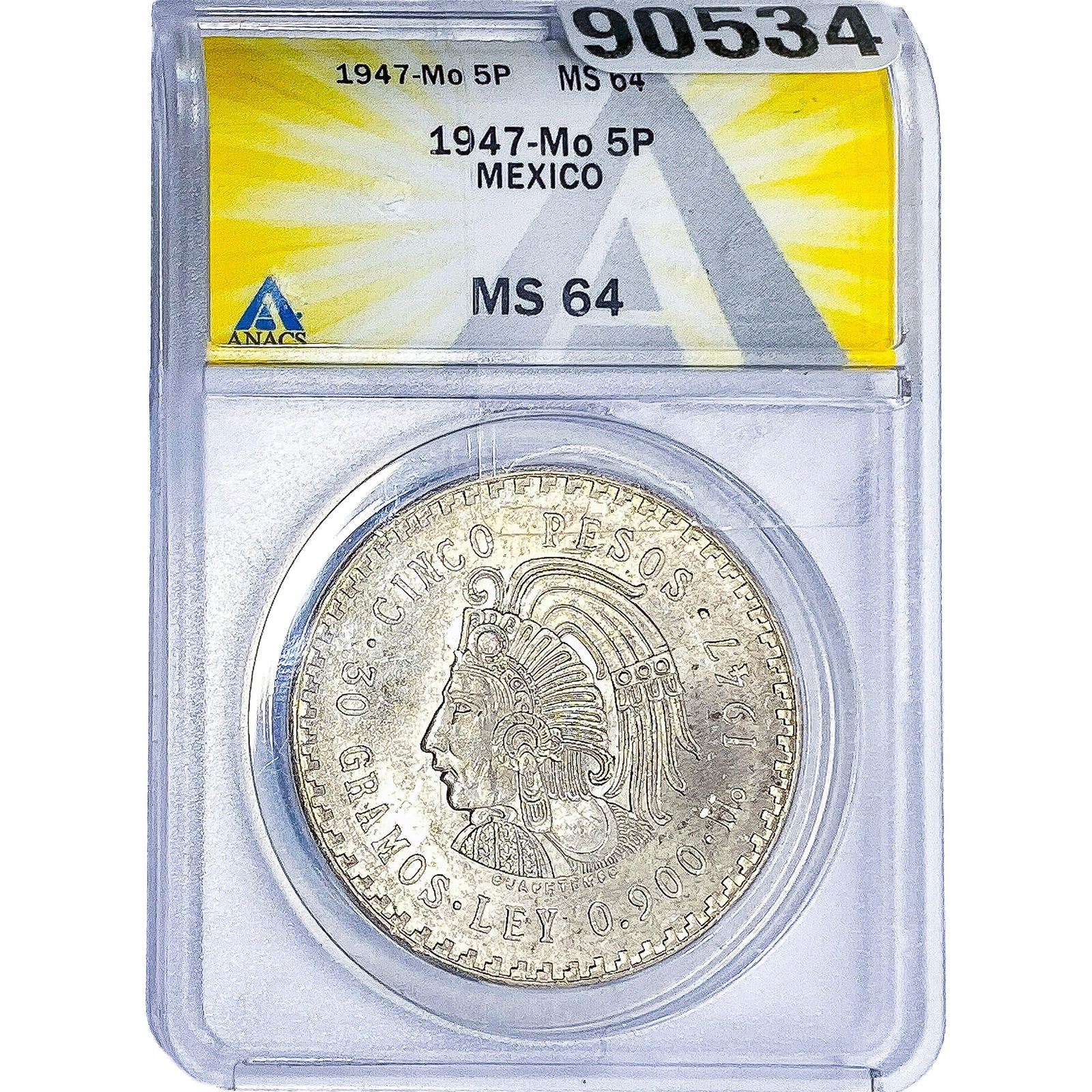 1947-Mo 5P Mexico ANACS MS64 (1 of 2)