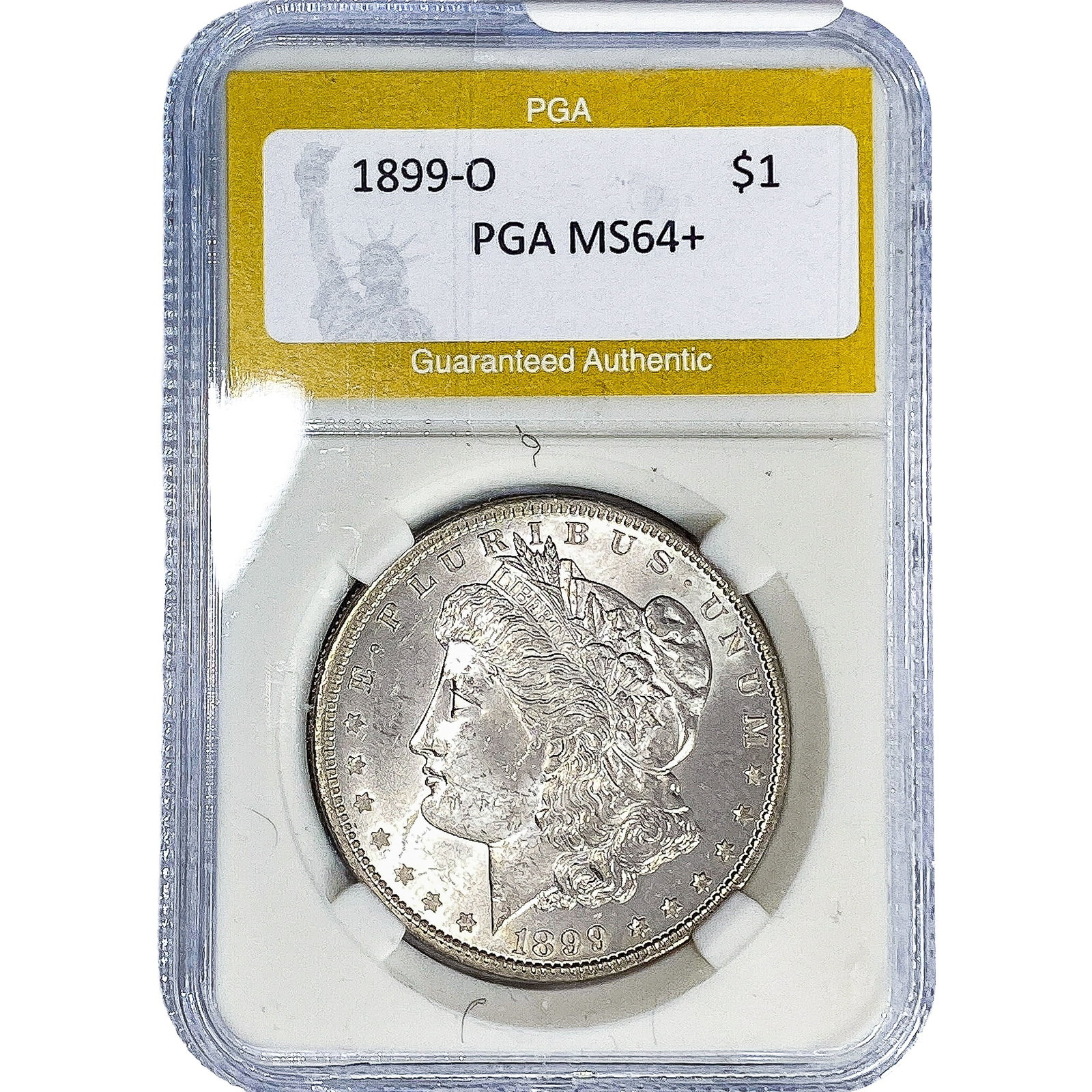 1899-O Morgan Silver Dollar PGA MS64+: 1899-O Morgan Silver Dollar PGA MS64+