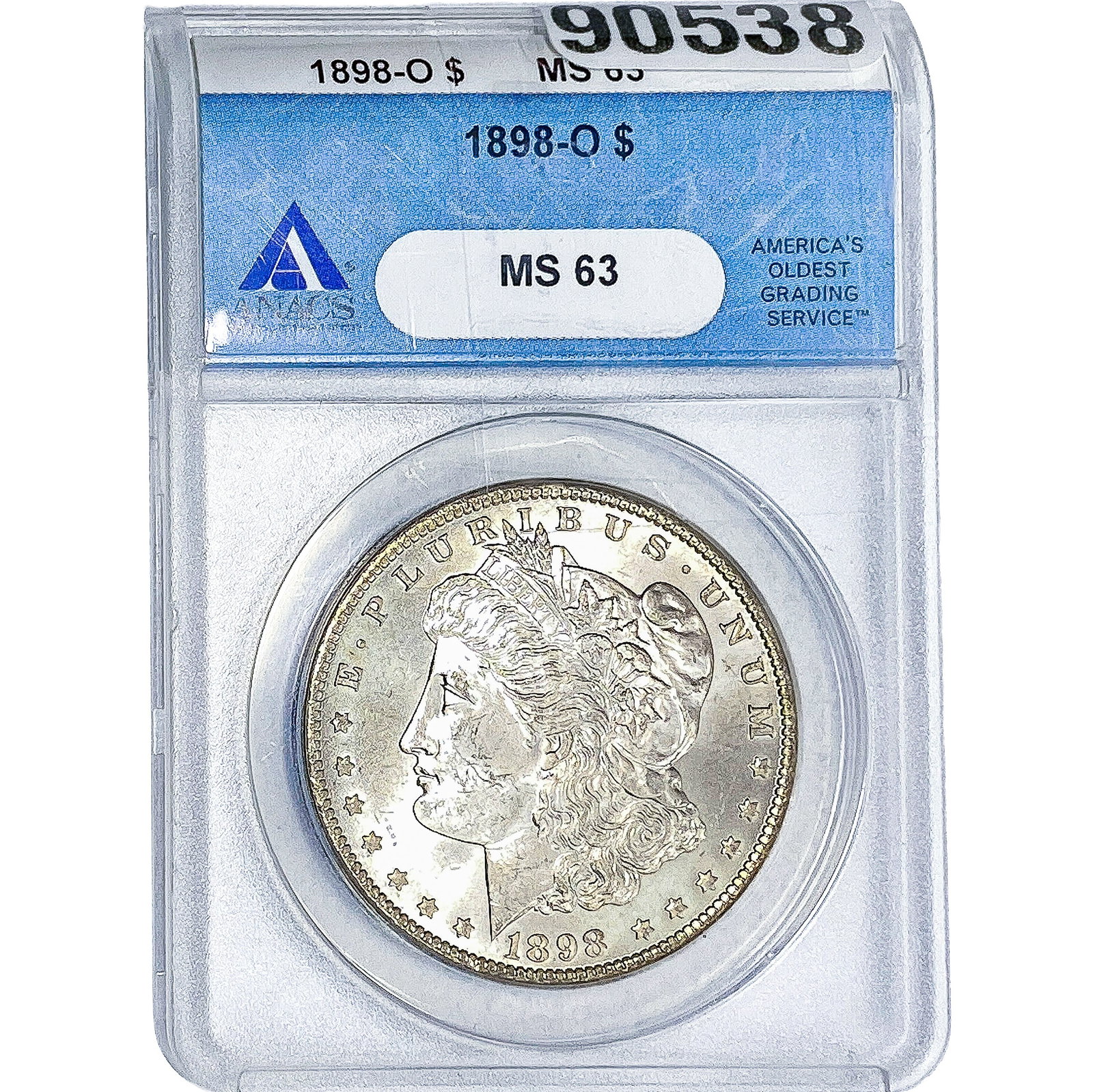 1898-O Morgan Silver Dollar ANACS MS63: 1898-O Morgan Silver Dollar ANACS MS63