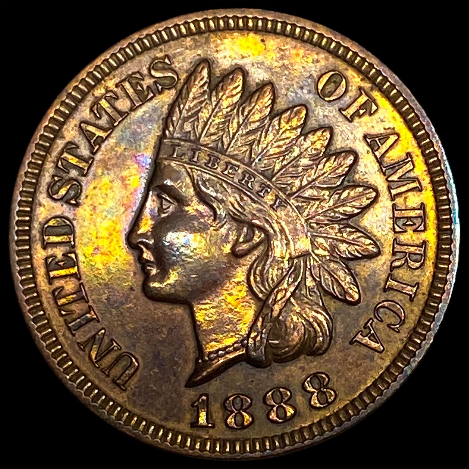 1888 Indian Head Cent CLOSELY UNCIRCULATED: 1888 Indian Head Cent CLOSELY UNCIRCULATED