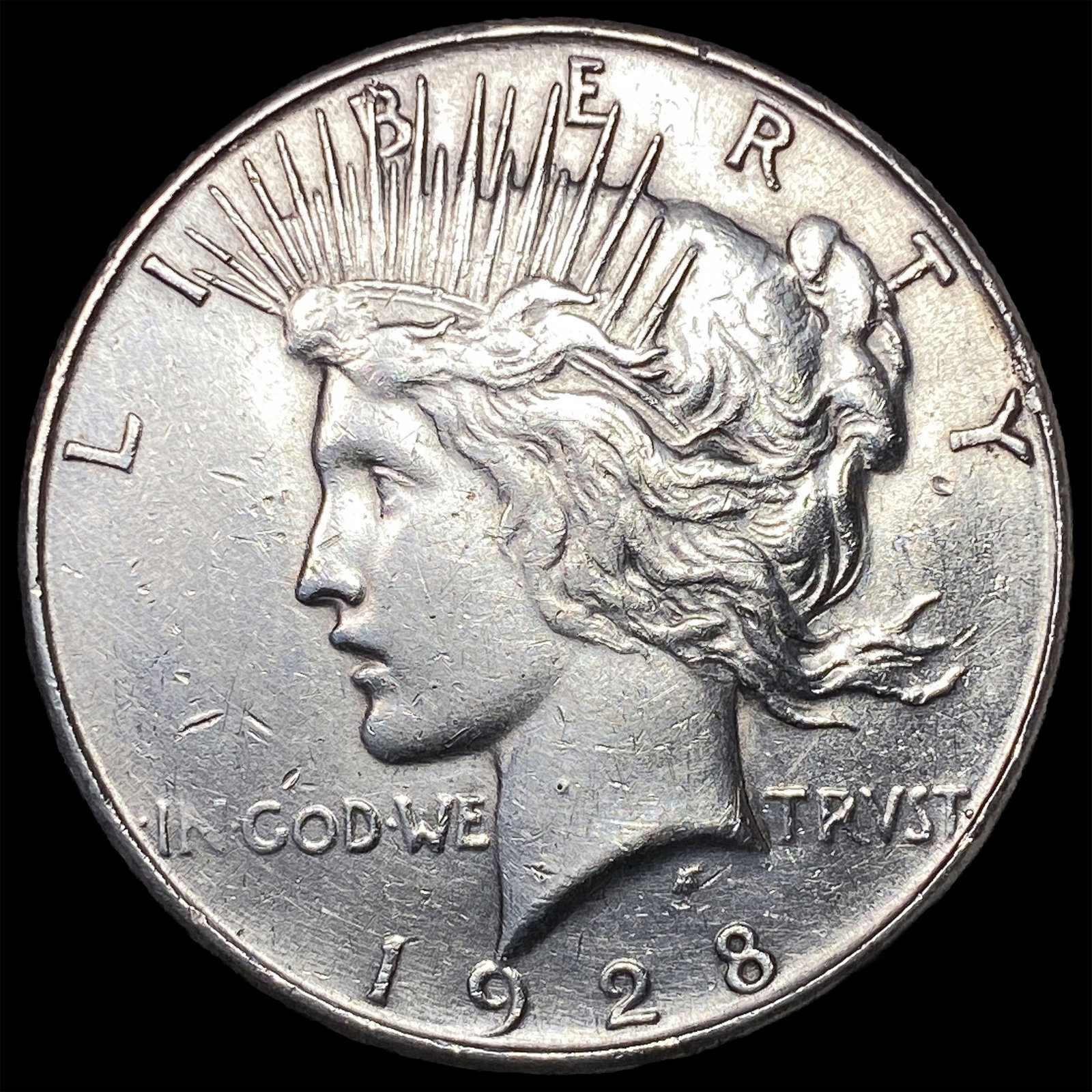 1928 Silver Peace Dollar CLOSELY UNCIRCULATED: 1928 Silver Peace Dollar CLOSELY UNCIRCULATED