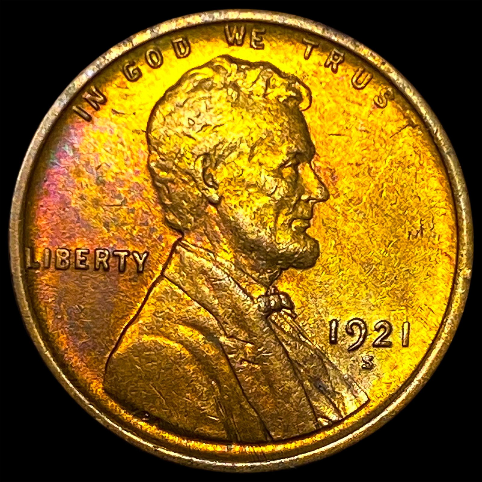 1921-S Lincoln Wheat Cent CHOICE AU (1 of 2)