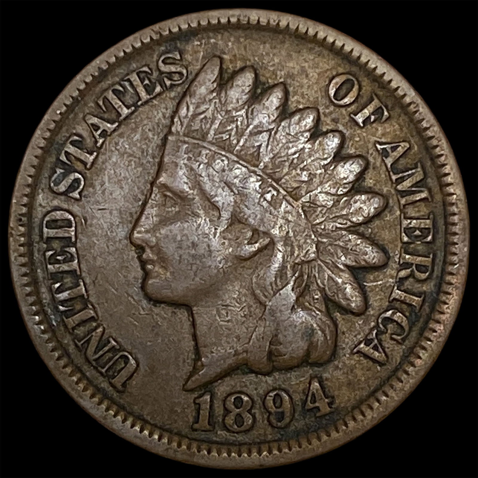 1894 Indian Head Cent LIGHTLY CIRCULATED: 1894 Indian Head Cent LIGHTLY CIRCULATED