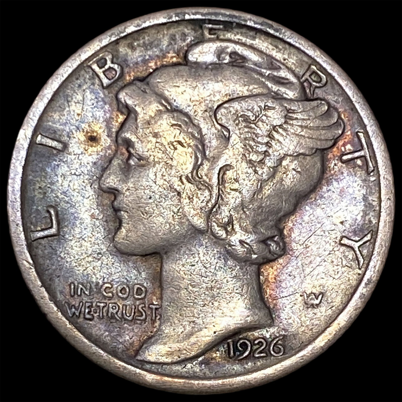 1926-S Silver Mercury Dime NEARLY UNCIRCULATED: 1926-S Silver Mercury Dime NEARLY UNCIRCULATED