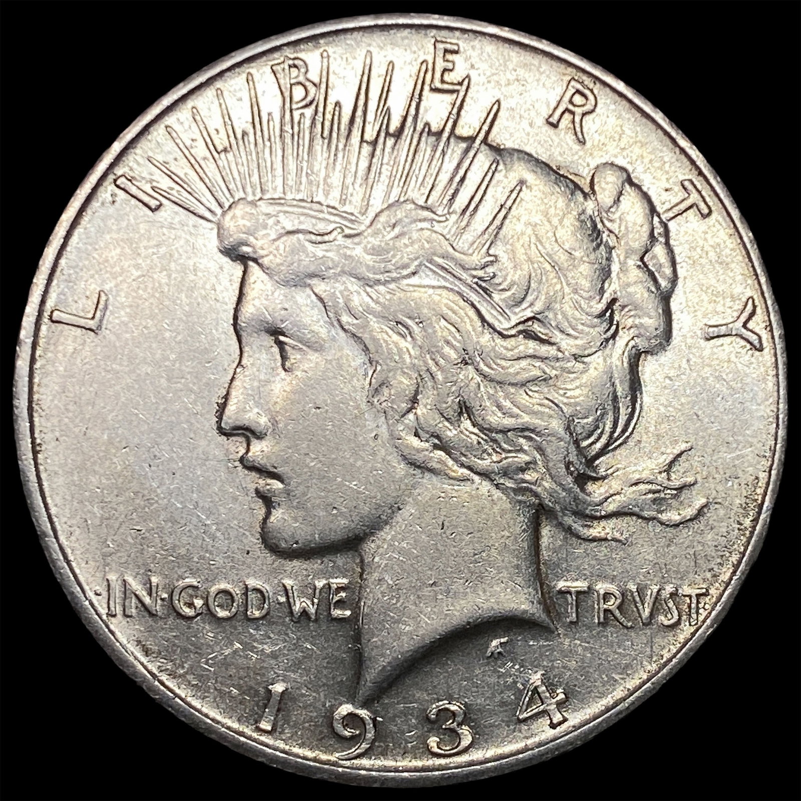1934-D Silver Peace Dollar CLOSELY UNCIRCULATED: 1934-D Silver Peace Dollar CLOSELY UNCIRCULATED