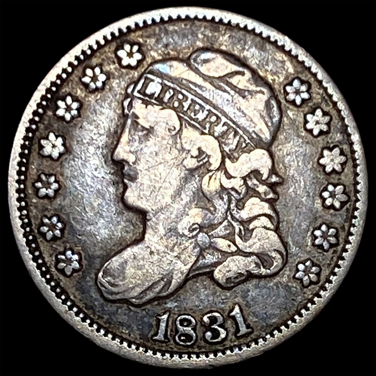 1831 Capped Bust Half Dime LIGHTLY CIRCULATED: 1831 Capped Bust Half Dime LIGHTLY CIRCULATED