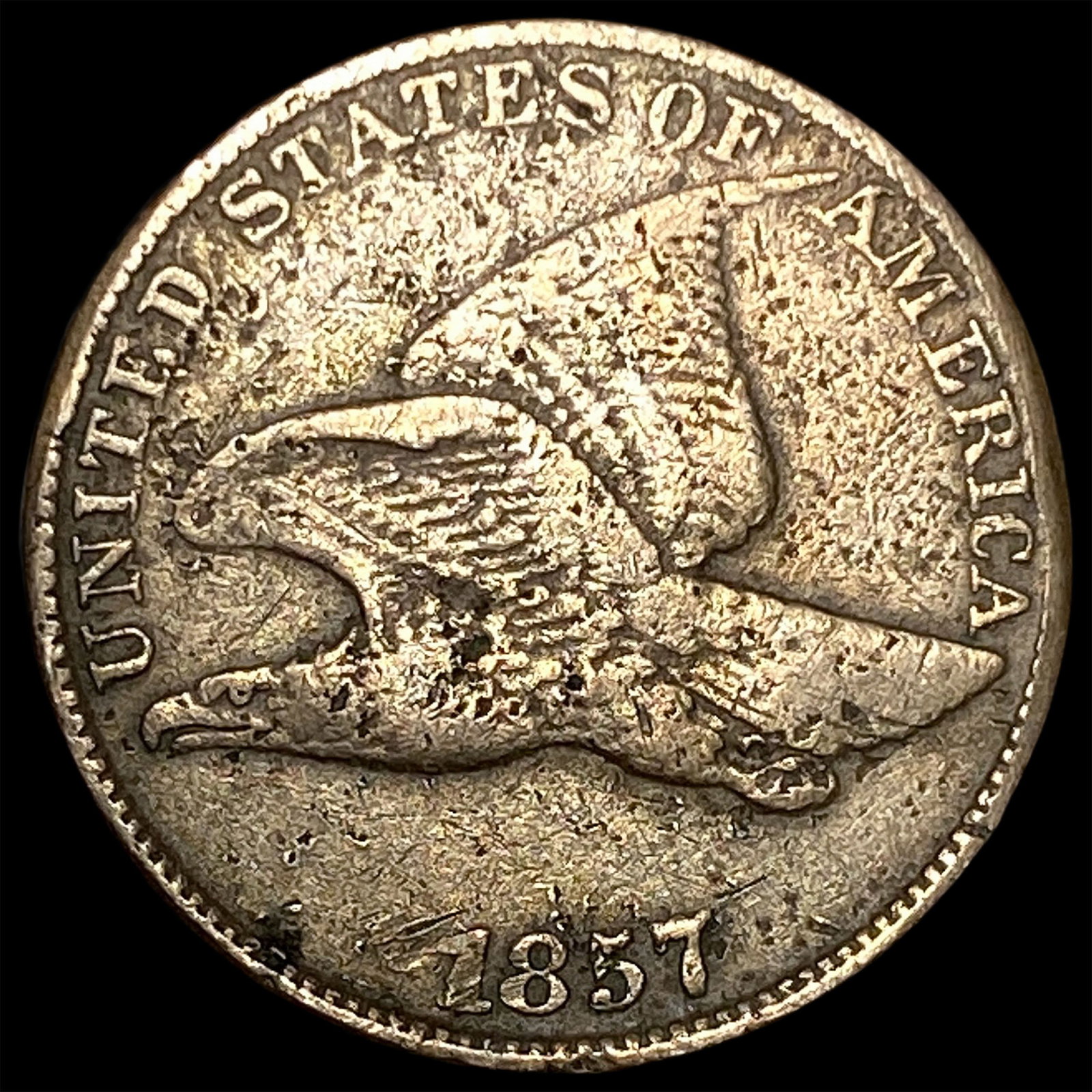 1857 Flying Eagle Cent LIGHTLY CIRCULATED: 1857 Flying Eagle Cent LIGHTLY CIRCULATED