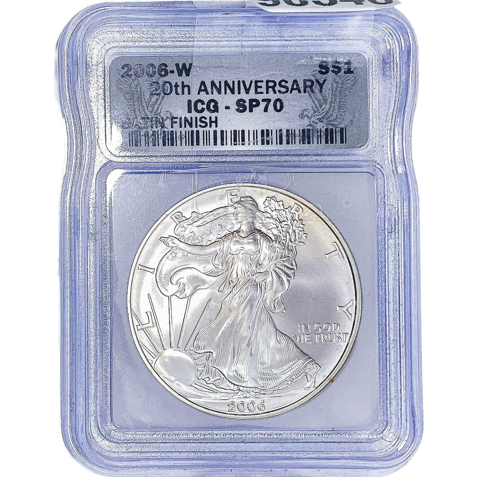 2006-W Silver Eagle ICG SP70: 2006-W Silver Eagle ICG SP70