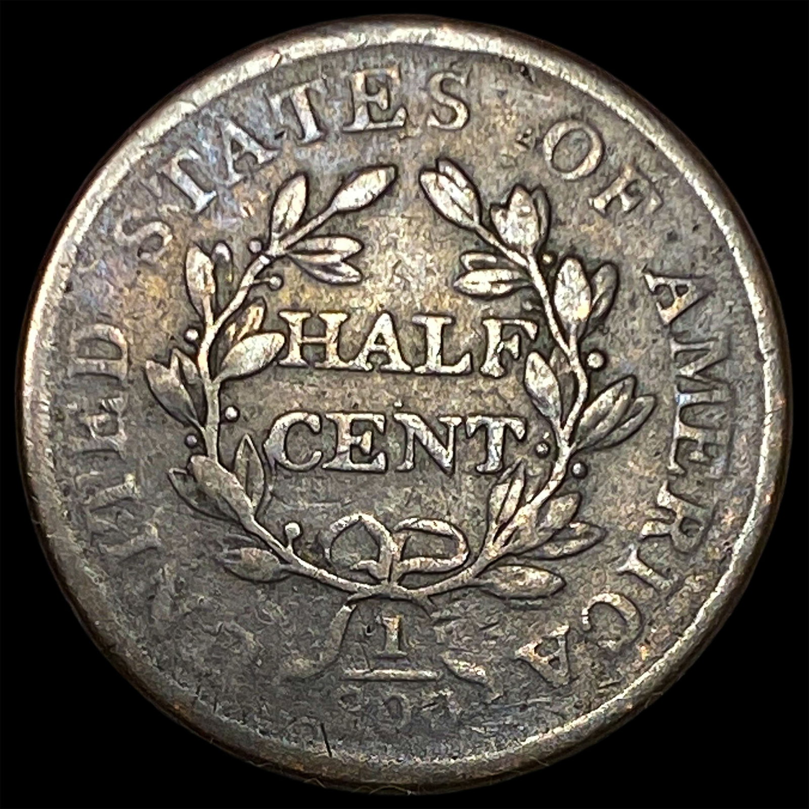 1806 Copper Half Cent LIGHTLY CIRCULATED - 2