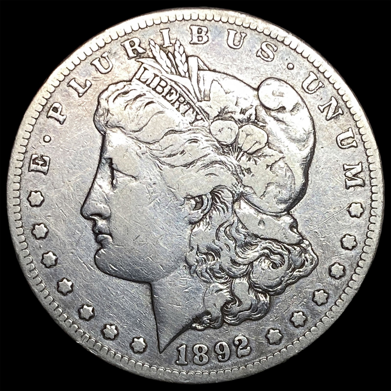 1892-CC Silver Morgan Dollar LIGHTLY CIRCULATED: 1892-CC Silver Morgan Dollar LIGHTLY CIRCULATED