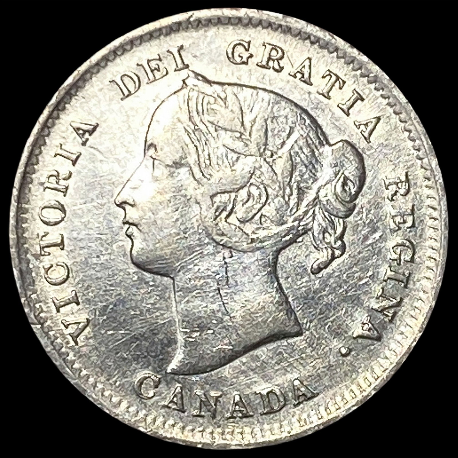 1899 Canada Silver 5 Cents CLOSELY UNCIRCULATED: 1899 Canada Silver 5 Cents CLOSELY UNCIRCULATED