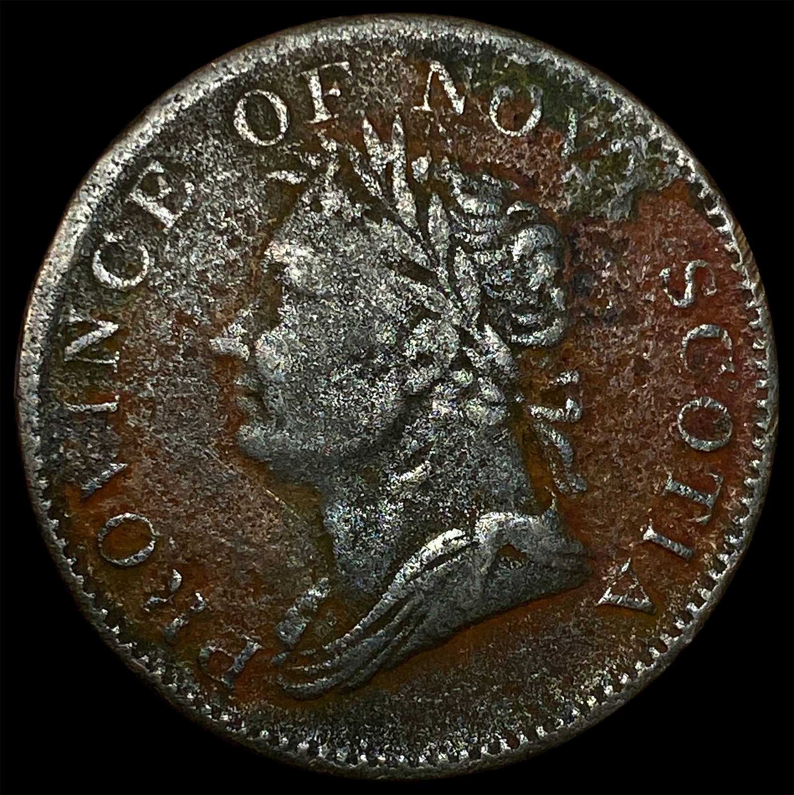 1852 Nova Scotia Halfpenny Token NICELY CIRCULATED: 1852 Nova Scotia Halfpenny Token NICELY CIRCULATED