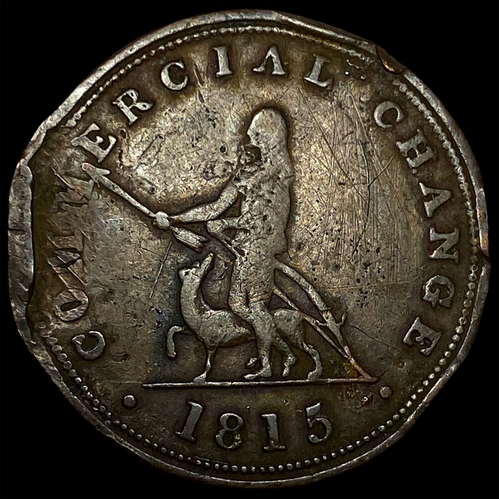 1815 Nova Scotia Halfpenny Token NICELY CIRCULATED (1 of 2)
