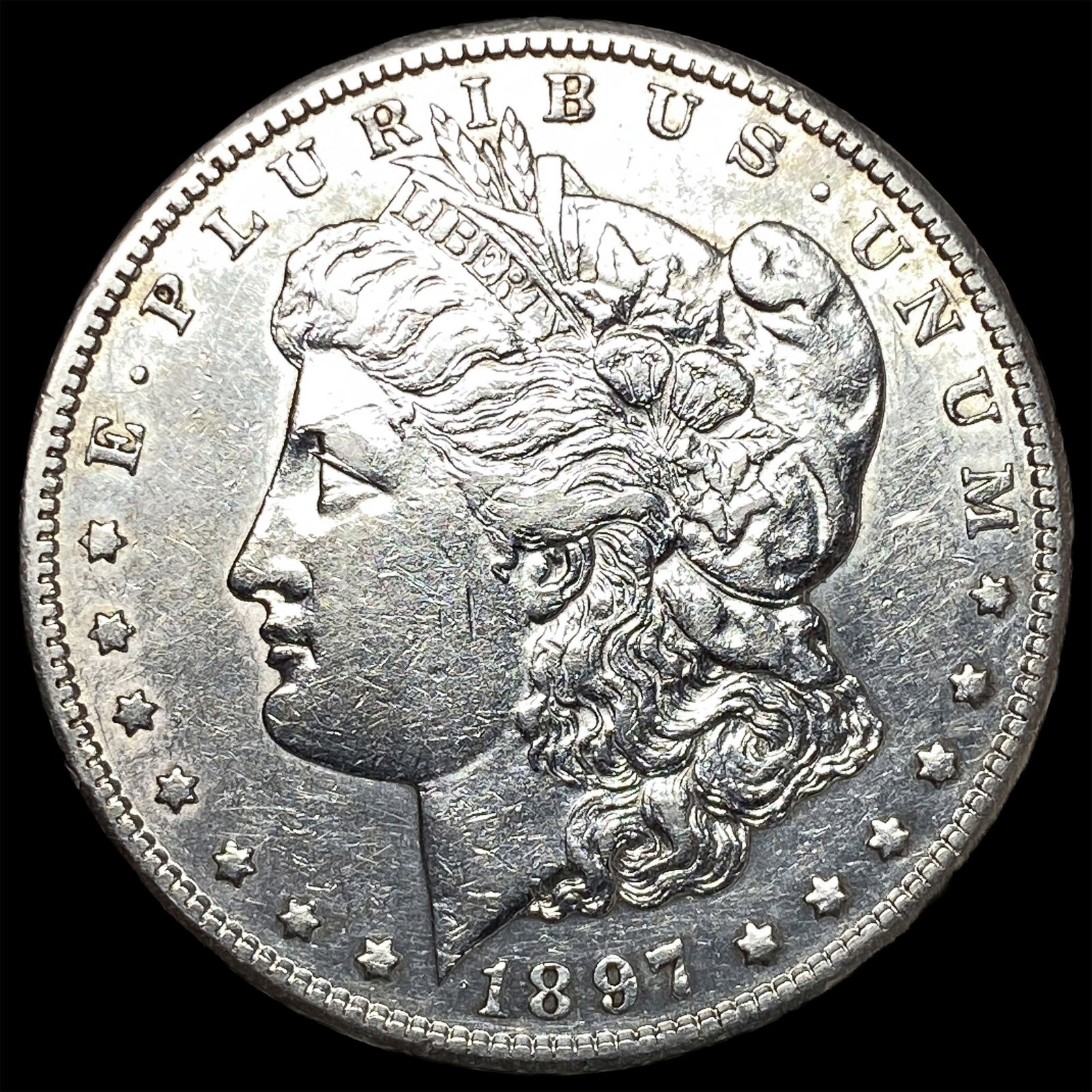 1897-S Silver Morgan Dollar CLOSELY UNCIRCULATED: 1897-S Silver Morgan Dollar CLOSELY UNCIRCULATED