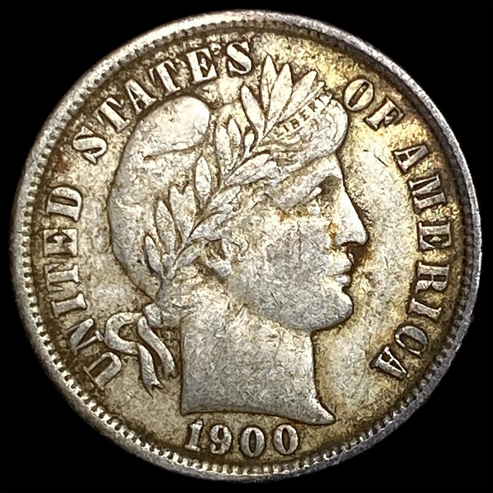 1900 Barber Dime NEARLY UNCIRCULATED: 1900 Barber Dime NEARLY UNCIRCULATED