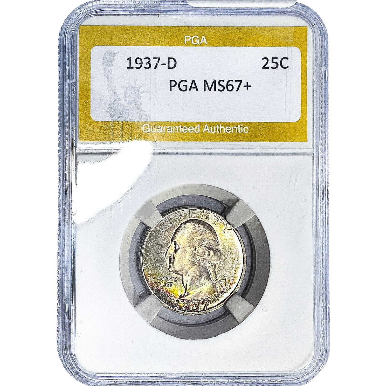 1937-D Washington Silver Quarter PGA MS67+: 1937-D Washington Silver Quarter PGA MS67+