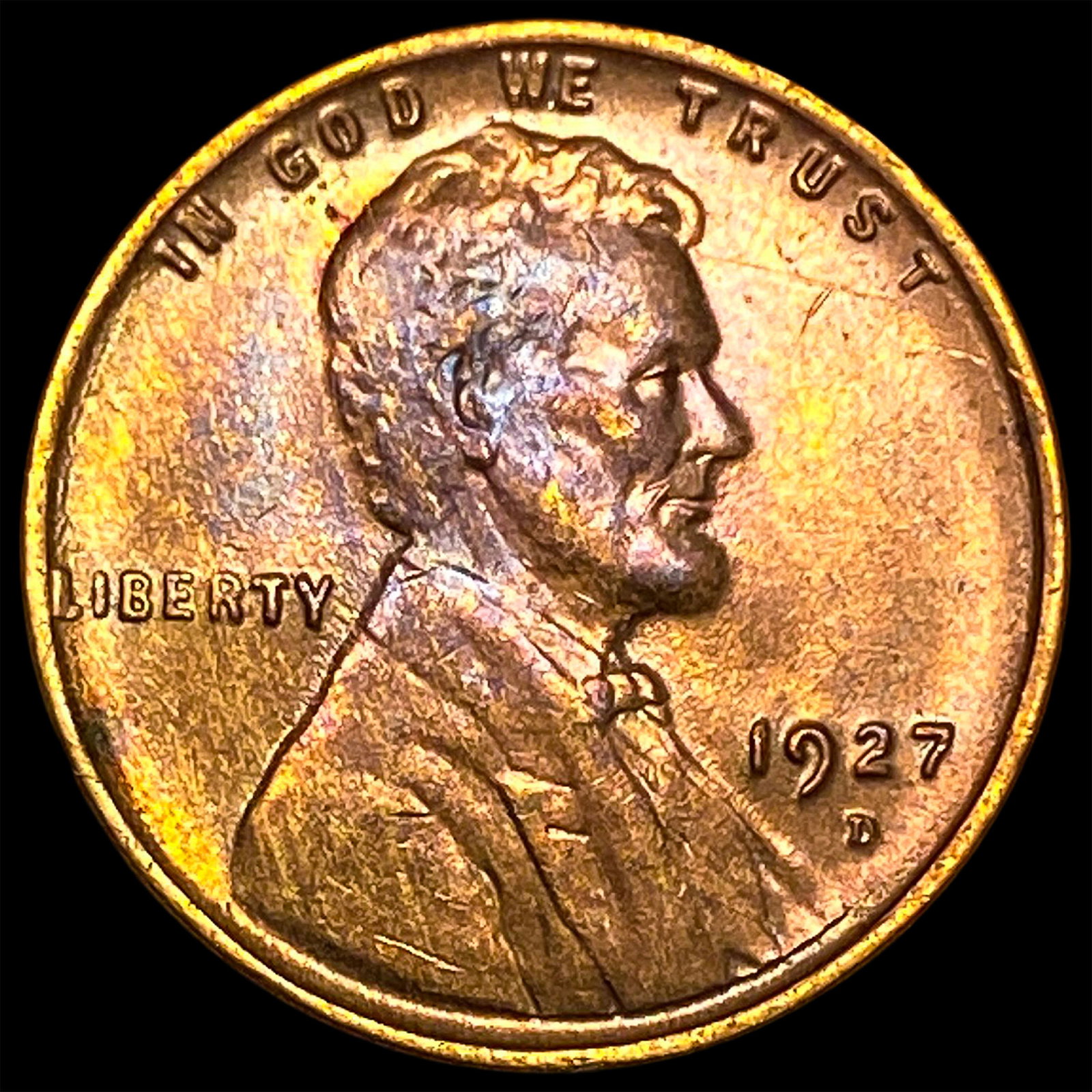 1927-D Lincoln Wheat Cent CLOSELY UNCIRCULATED (1 of 2)