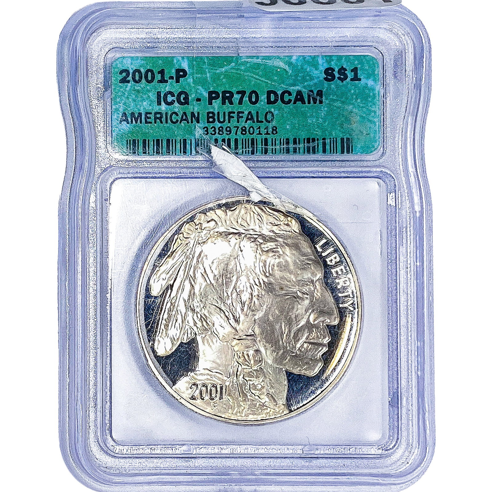 2001 Sliver $1 Buffalo ICG PR70 DCAM (1 of 2)