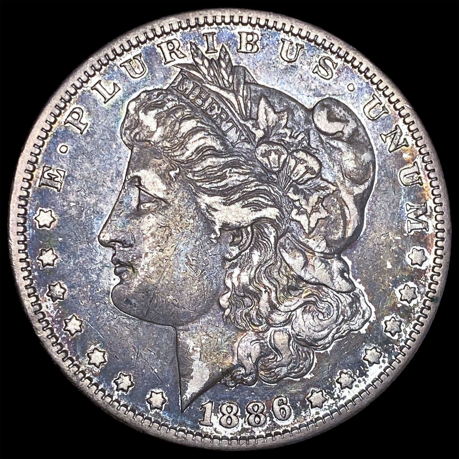 1886-S Morgan Silver Dollar NEARLY UNCIRCULATED: 1886-S Morgan Silver Dollar NEARLY UNCIRCULATED
