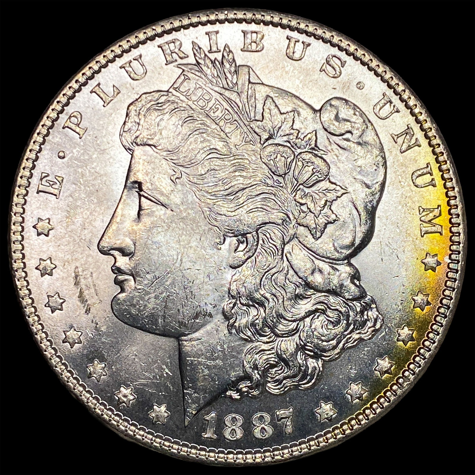 1887-S Silver Morgan Dollar CHOICE BU: 1887-S Silver Morgan Dollar CHOICE BU