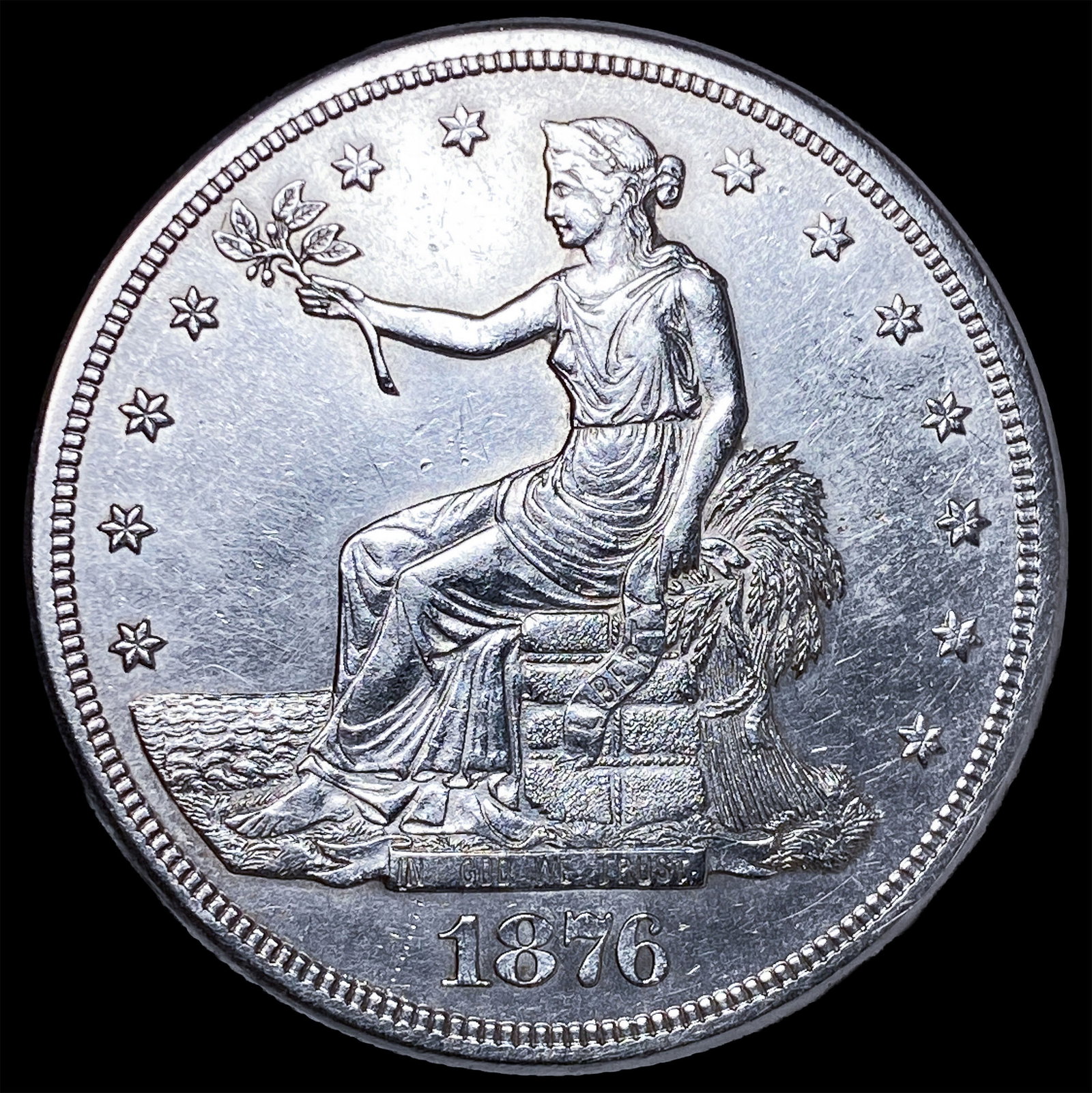 1876-S Silver Trade Dollar CLOSELY UNCIRCULATED (1 of 2)