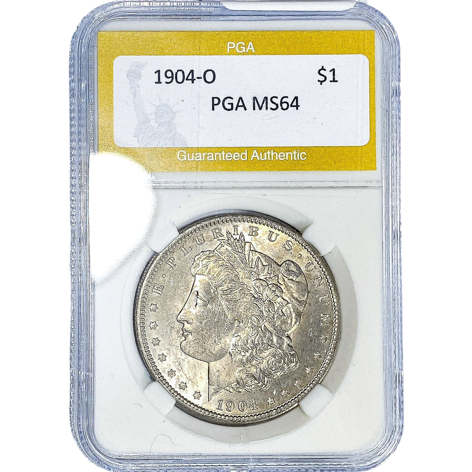 1904-O Morgan Silver Dollar PGA MS64: 1904-O Morgan Silver Dollar PGA MS64