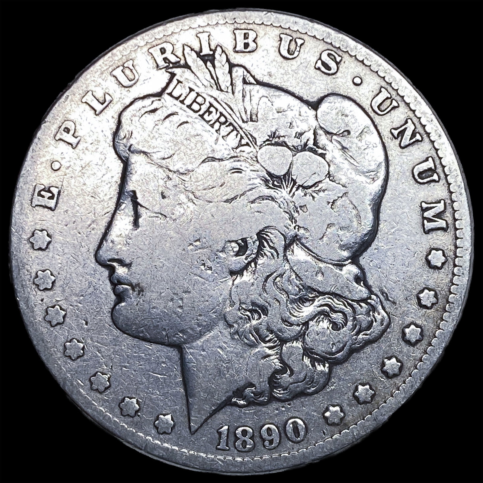 1890-CC Silver Morgan Dollar NICELY CIRCULATED: 1890-CC Silver Morgan Dollar NICELY CIRCULATED
