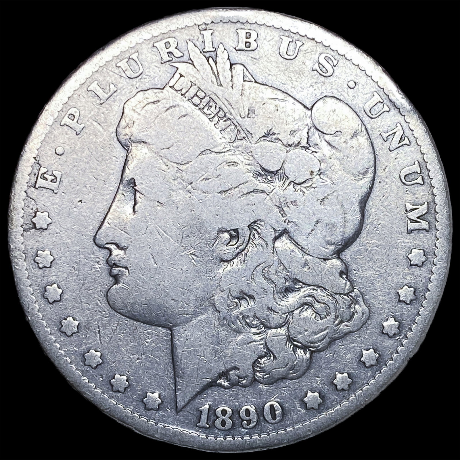 1890-CC Silver Morgan Dollar NICELY CIRCULATED: 1890-CC Silver Morgan Dollar NICELY CIRCULATED