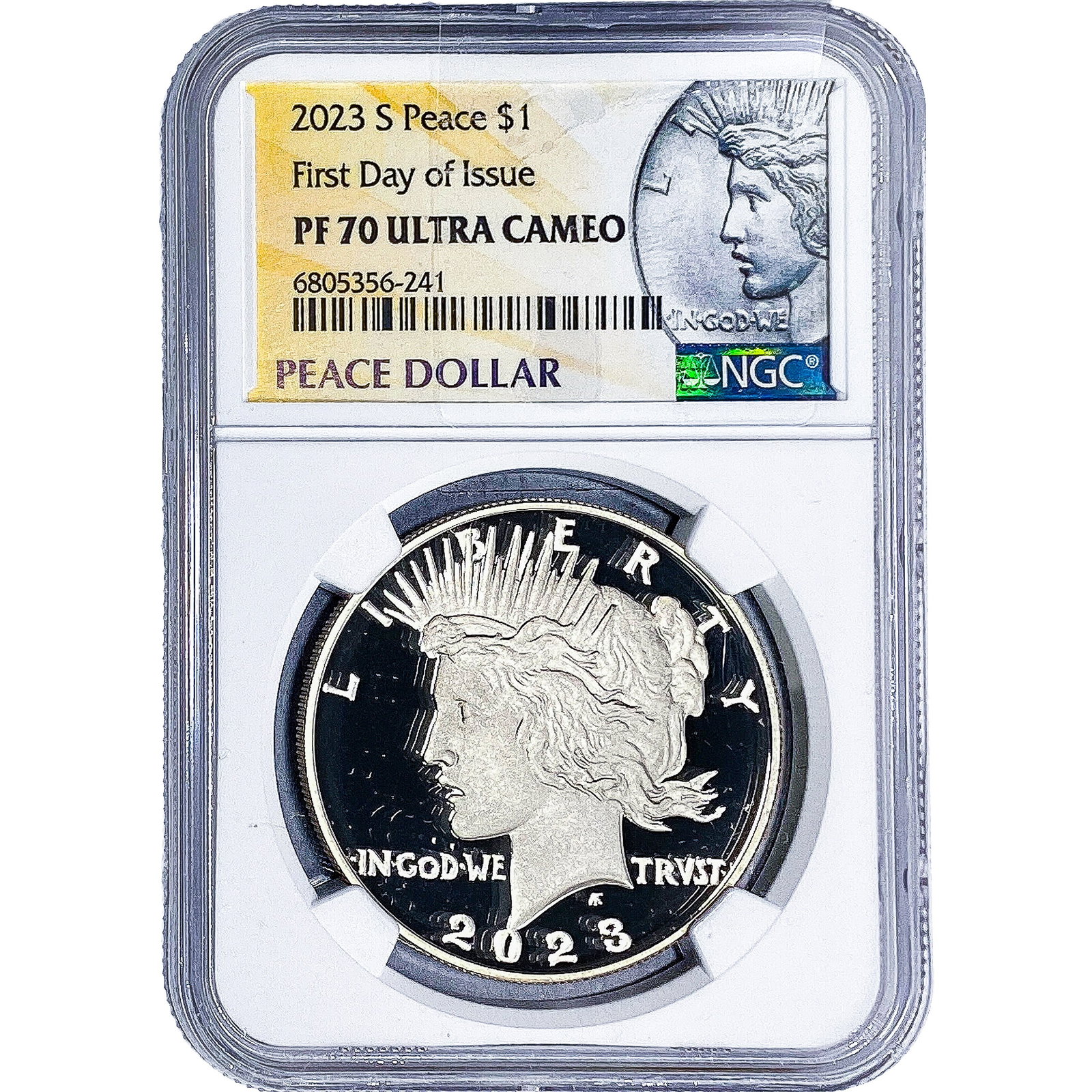 2023-S Silver Peace Dollar NGC PF70 Ultra Cameo: 2023-S Silver Peace Dollar NGC PF70 Ultra Cameo