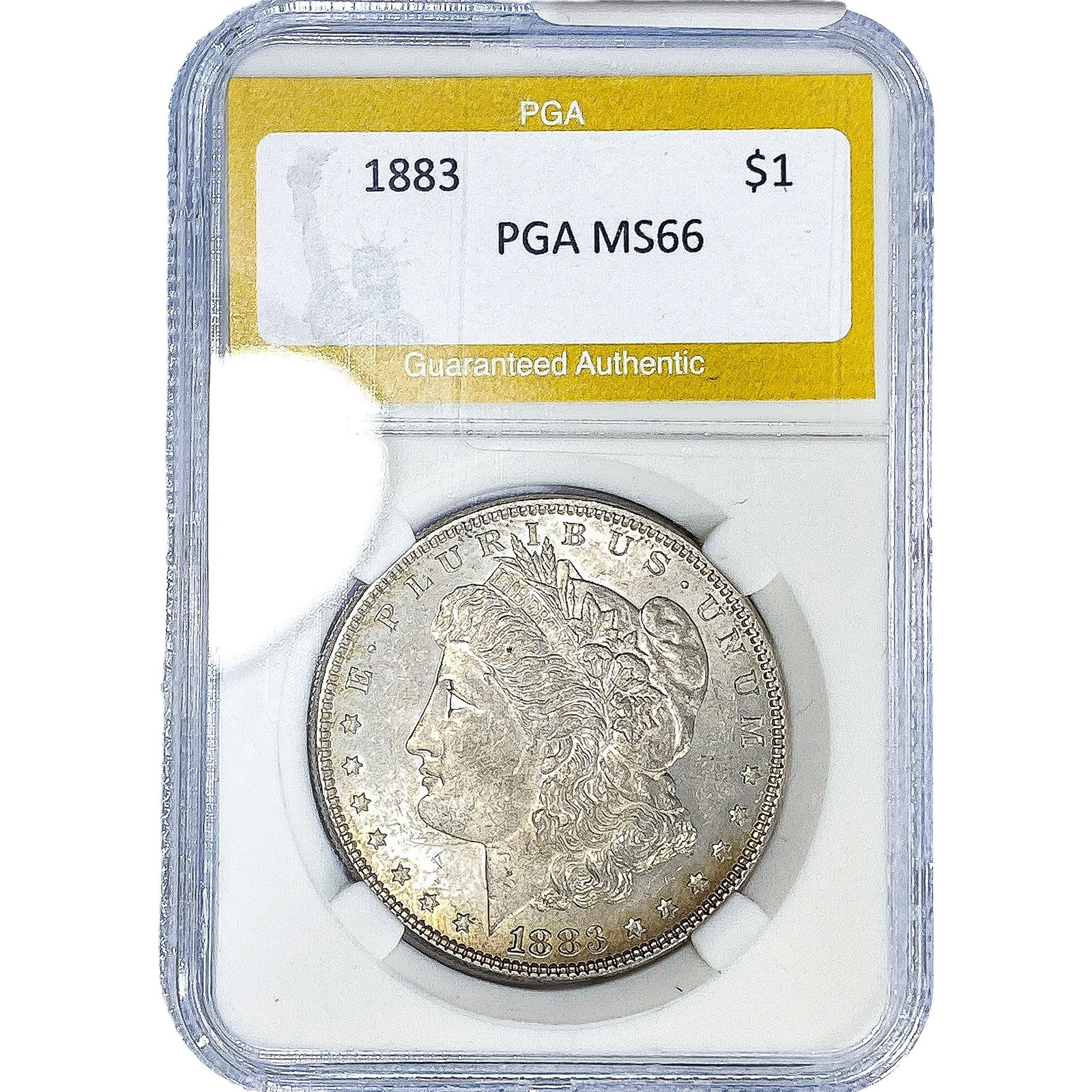 1883 Morgan Silver Dollar PGA MS66: 1883 Morgan Silver Dollar PGA MS66