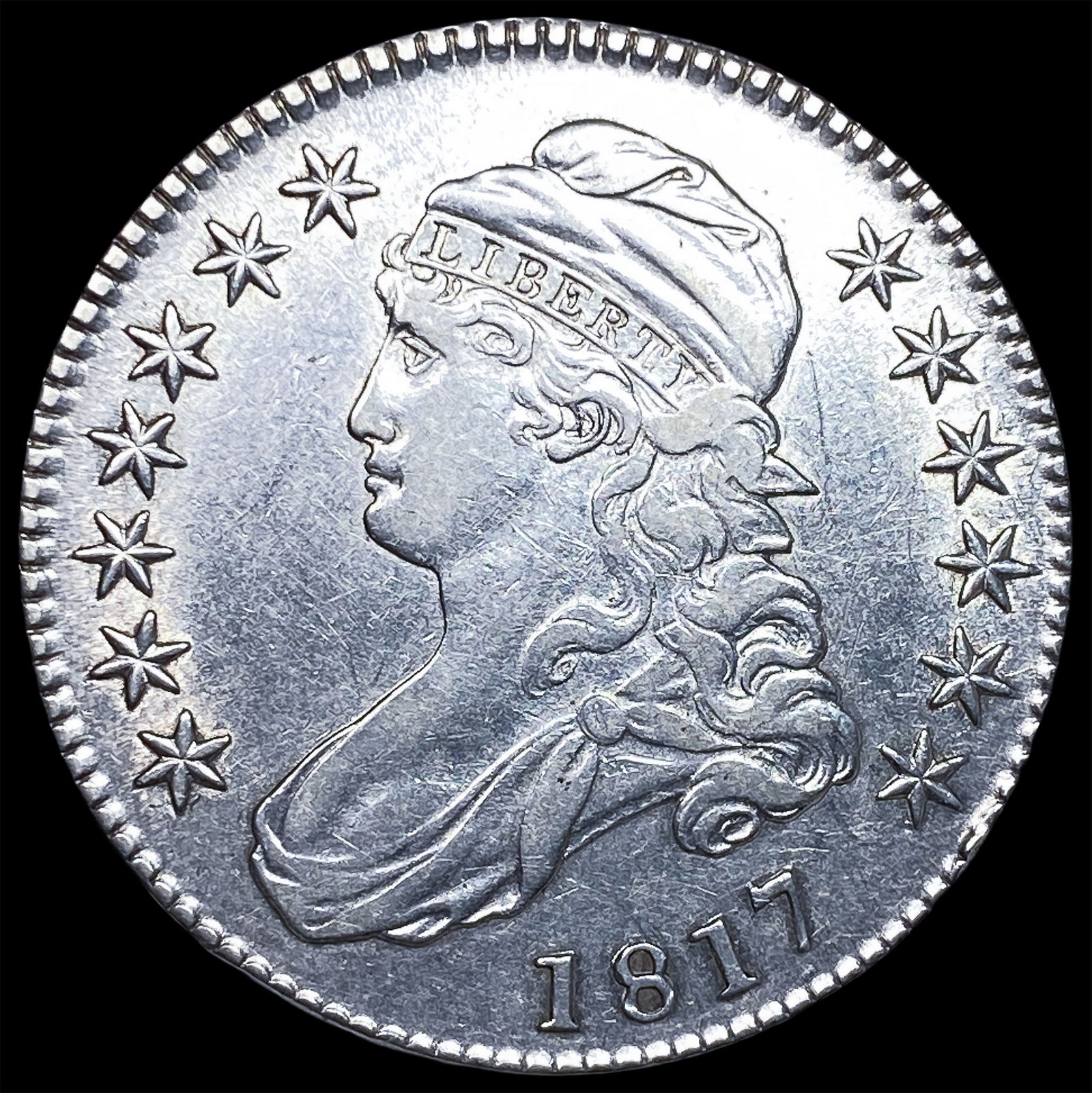 1817 Capped Bust Half Dollar CLOSELY UNCIRCULATED (1 of 2)