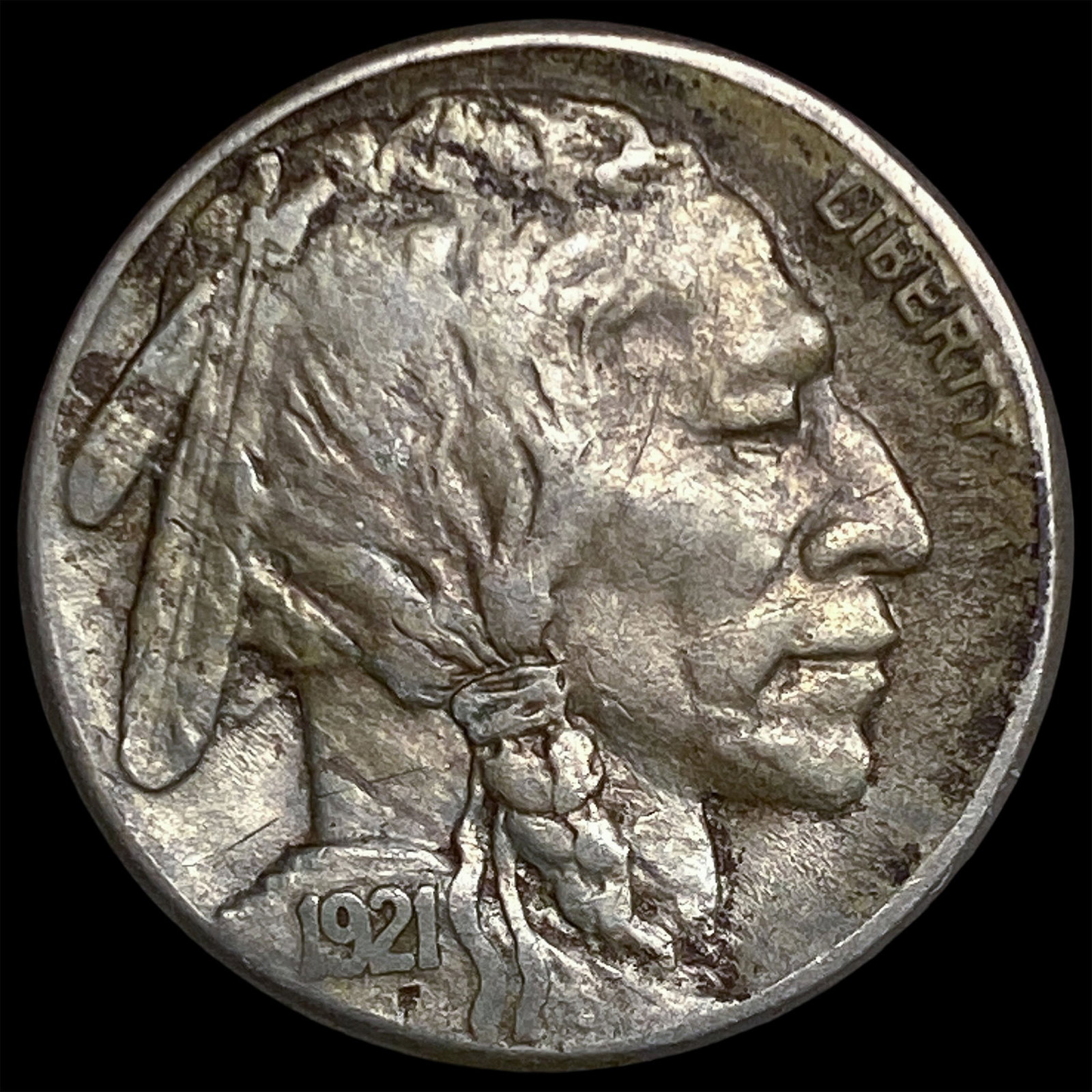1921-S Buffalo Nickel NEARLY UNCIRCULATED: 1921-S Buffalo Nickel NEARLY UNCIRCULATED