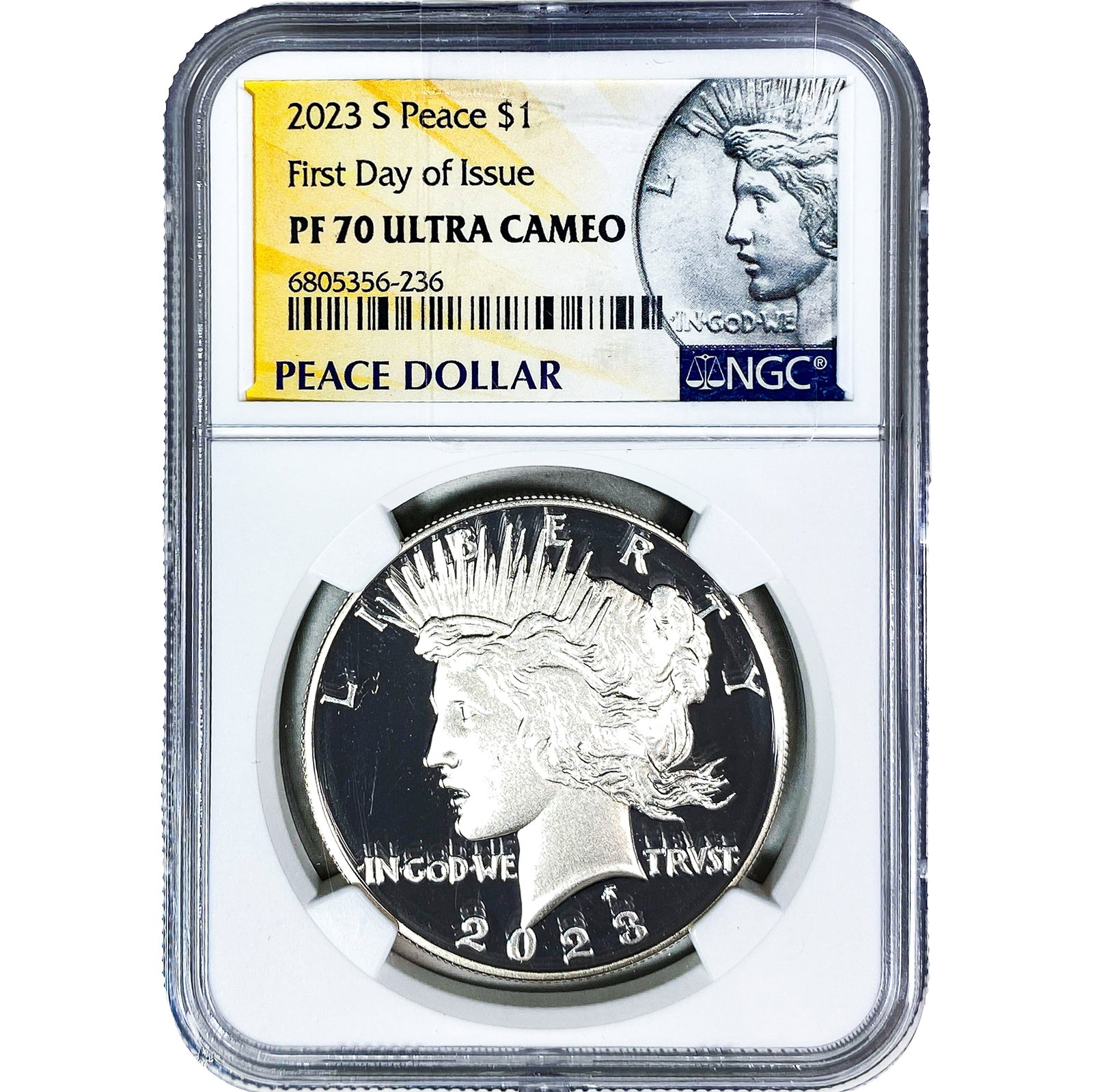 2023-S Silver Peace Dollar NGC PF70 Ultra Cameo: 2023-S Silver Peace Dollar NGC PF70 Ultra Cameo