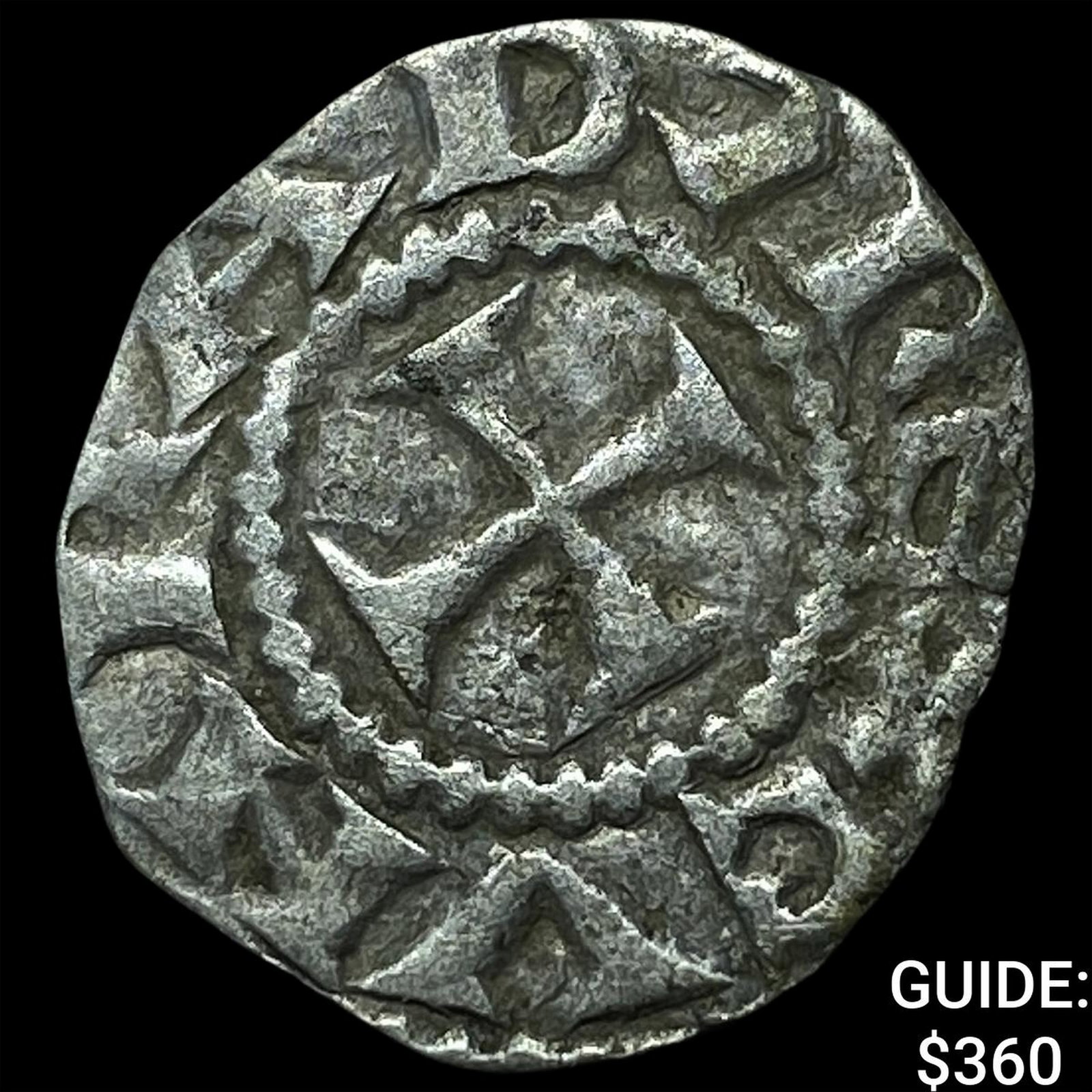 1139-1339 AD Italian States Genoa BI Denarius: 1139-1339 AD Italian States Genoa BI Denarius