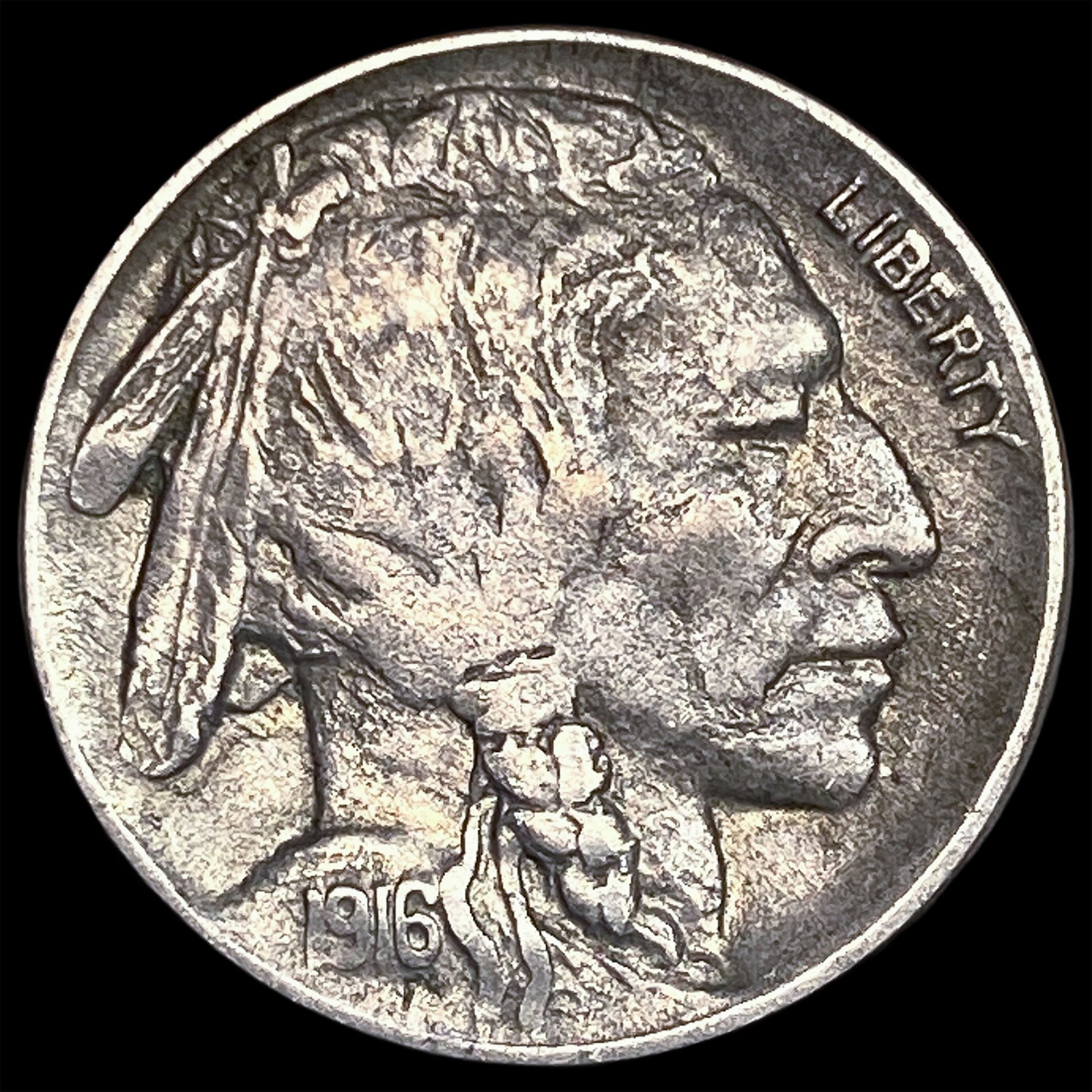 1916-D Buffalo Nickel NEARLY UNCIRCULATED: 1916-D Buffalo Nickel NEARLY UNCIRCULATED