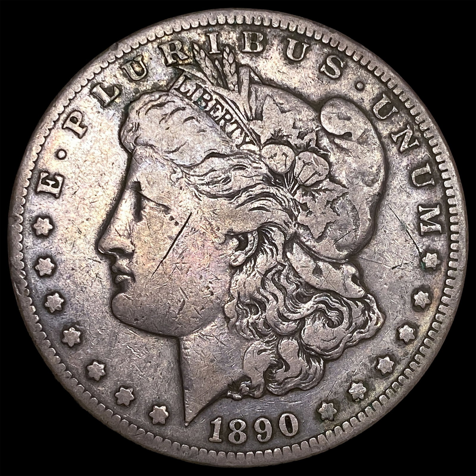 1890-CC Silver Morgan Dollar LIGHTLY CIRCULATED: 1890-CC Silver Morgan Dollar LIGHTLY CIRCULATED