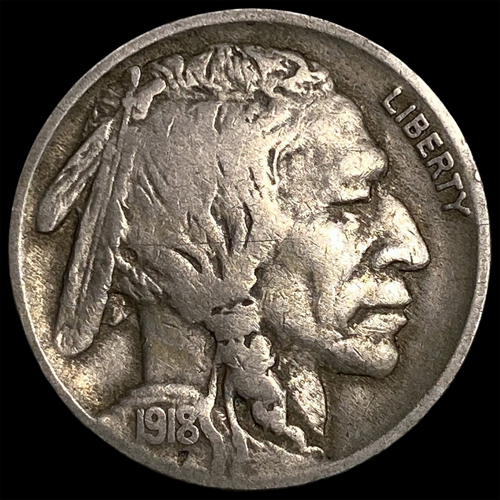 1918-S Buffalo Nickel LIGHTLY CIRCULATED: 1918-S Buffalo Nickel LIGHTLY CIRCULATED