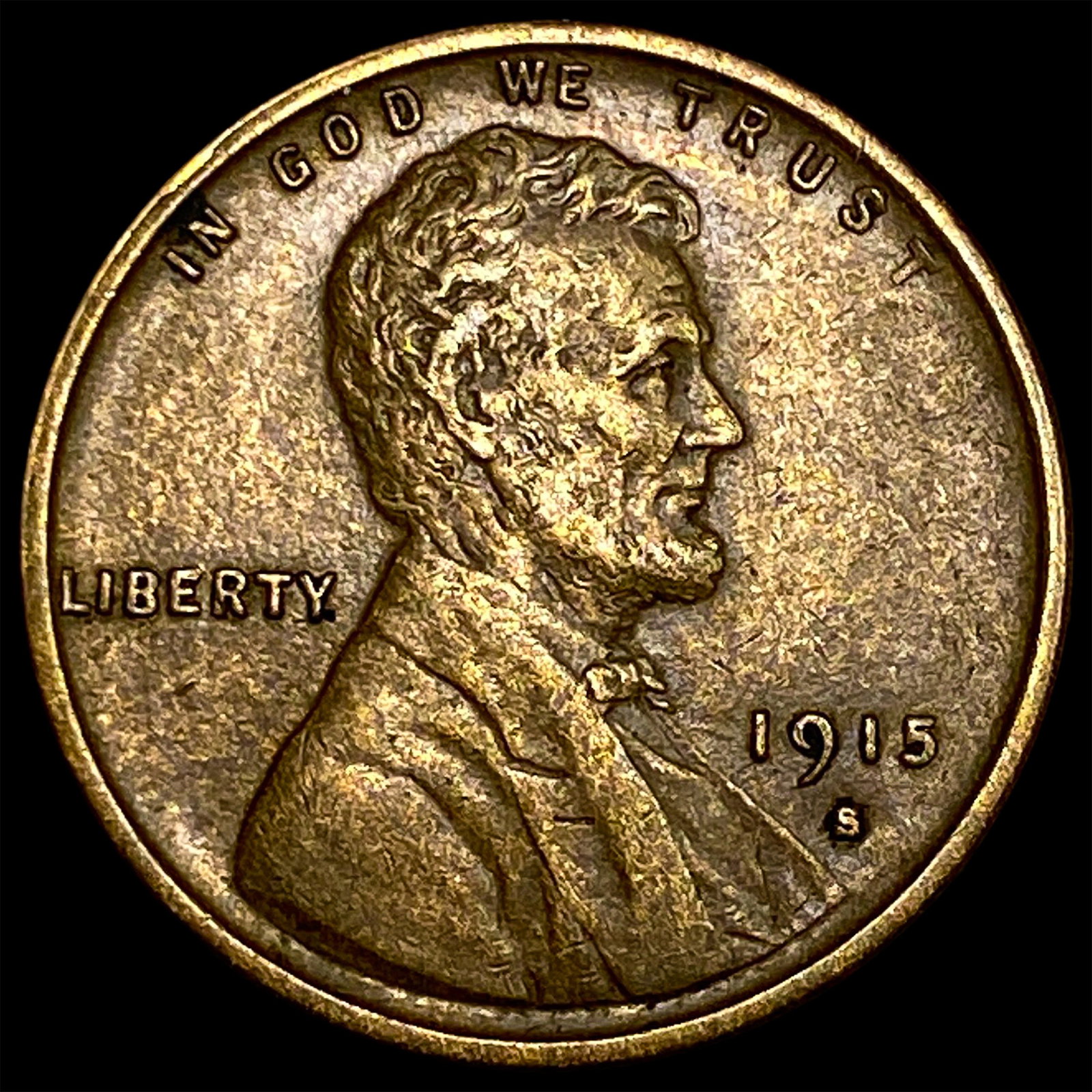 1915-S Lincoln Wheat Cent NEARLY UNCIRCULATED: 1915-S Lincoln Wheat Cent NEARLY UNCIRCULATED