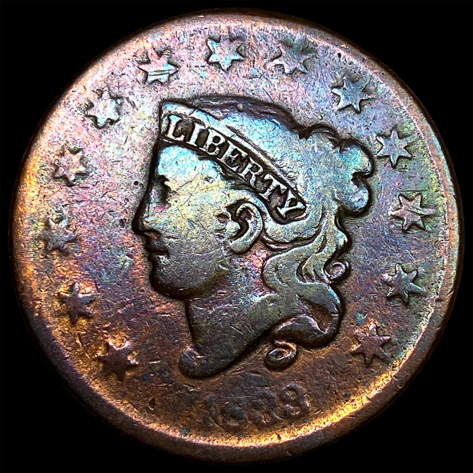 1838 Coronet Head Large Cent UNCIRCULATED: 1838 Coronet Head Large Cent UNCIRCULATED