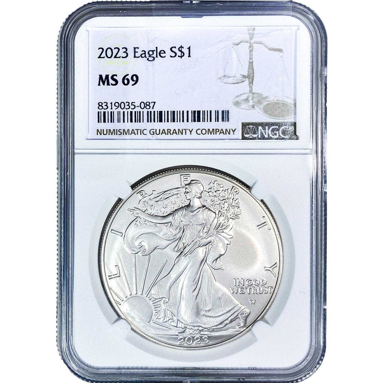 2023 Silver Eagle NGC MS69: 2023 Silver Eagle NGC MS69