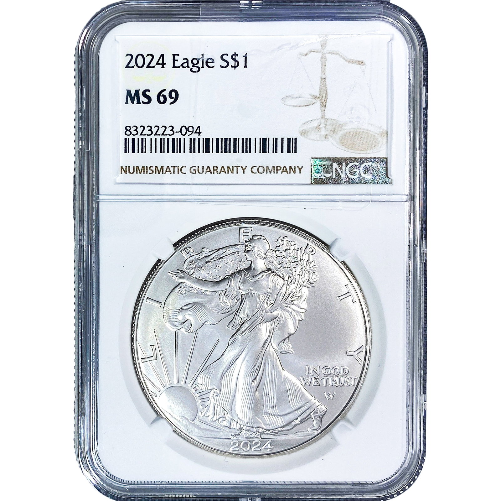 2024 Silver Eagle NGC MS69 (1 of 2)