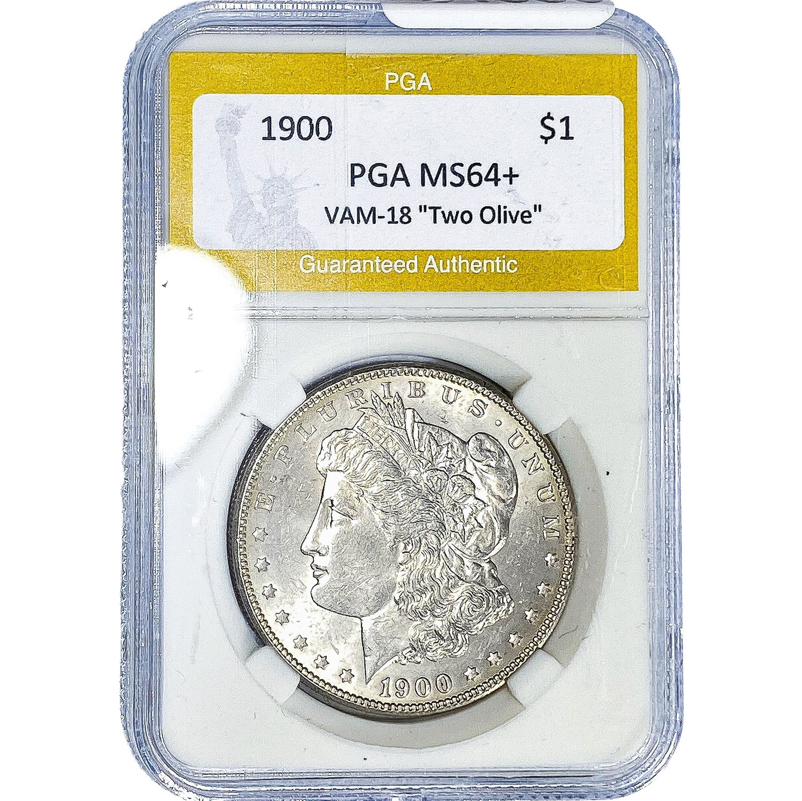 1900 Morgan Silver Dollar PGA MS64+ VAM-18: 1900 Morgan Silver Dollar PGA MS64+ VAM-18