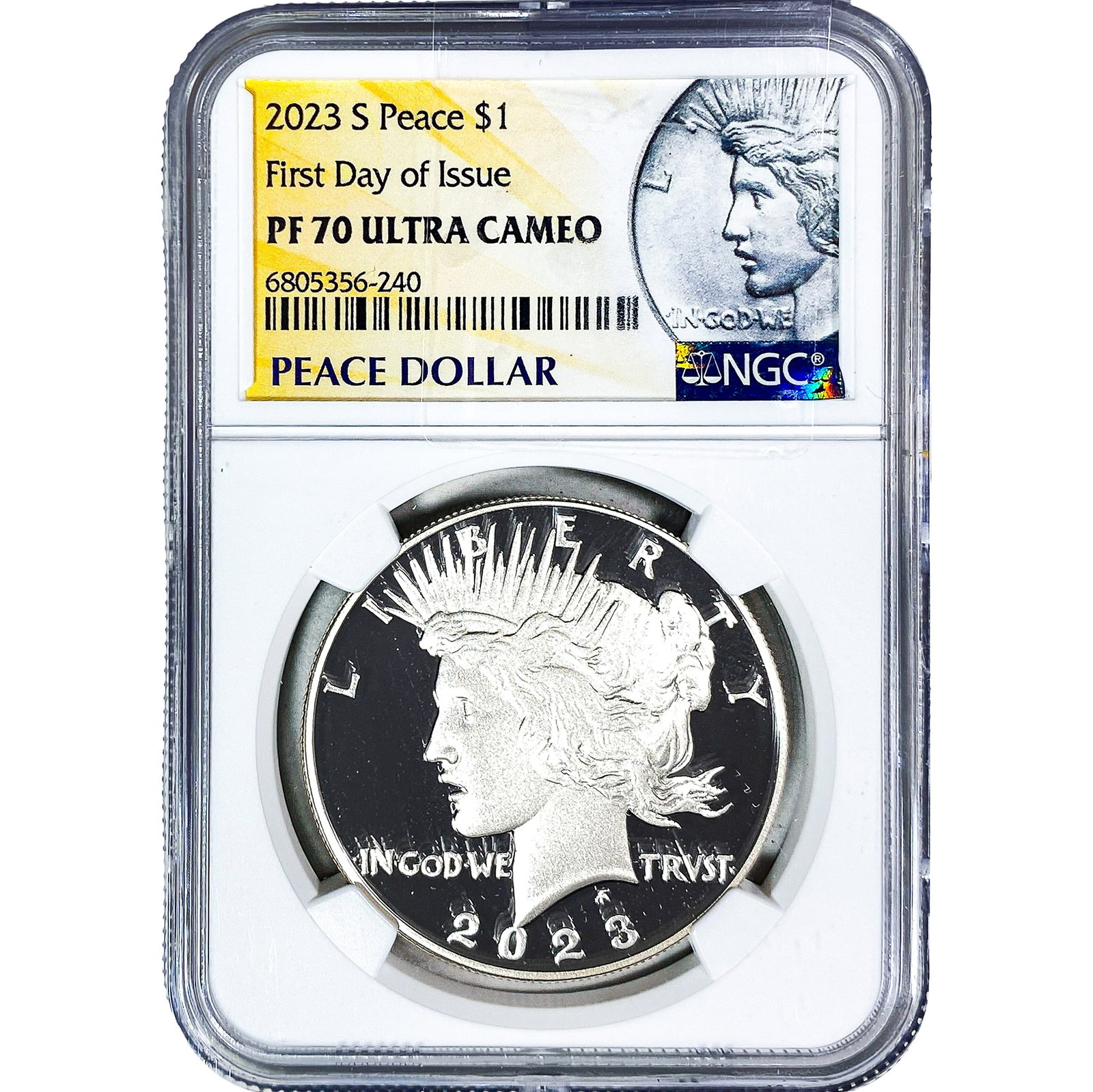 2023-S Silver Peace Dollar NGC PF70 Ultra Cameo: 2023-S Silver Peace Dollar NGC PF70 Ultra Cameo